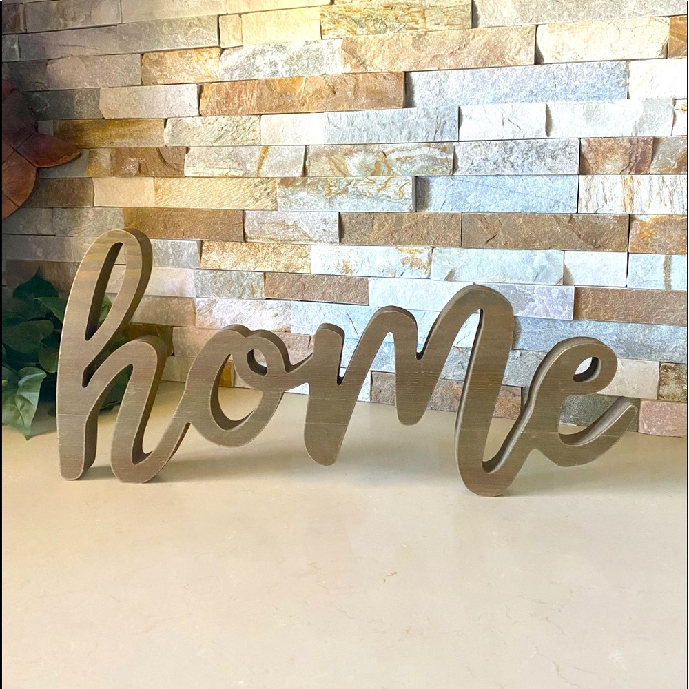 “home” sign decor stand up or wall hang